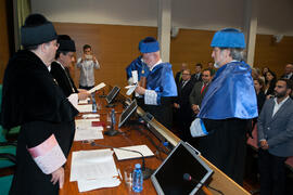 Investidura como Doctor "Honoris Causa" de Antonio Luque por la Facultad de Ciencias de la Universidad de Málaga. Edificio del Rectorado. Octubre de 2016