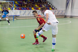 Partido España contra República Checa. 14º Campeonato del Mundo Universitario de Fútbol Sala 2014 (FUTSAL). Antequera. Julio de 2014