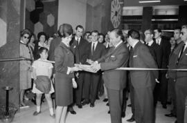 Málaga. Inauguración de las nuevas oficinas de Iberia, edificio Málaga. Junio de 1963