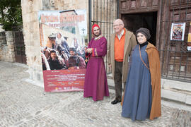 Foto de grupo previa al estreno del documental "Kristina, princesa de Noruega". Covarrubias, Burgos. Octubre de 2015