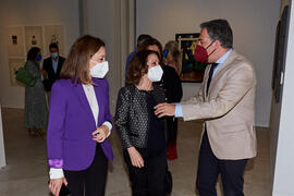 Inauguración de la exposición "Eugenio Chicano Siempre". Museo de Málaga. Mayo de 2021
