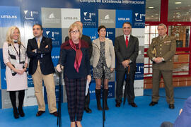 Inauguración de las Jornadas de Puertas Abiertas de la Universidad de Málaga. Abril de 2014