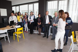 Visita guiada a Link by UMA en el Encuentro de rectores de Brasil, Portugal y España. Edificio The Green Ray. Octubre de 2015