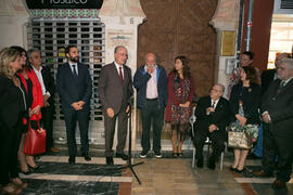 Inauguración de la placa conmemorativa de la Casa Natal de Eugenio Chicano. Málaga. Octubre de 2017