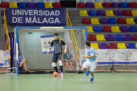 Partido Tailandia contra España. 14º Campeonato del Mundo Universitario de Fútbol Sala 2014 (FUTSAL). Antequera. Julio de 2014