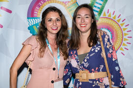 Ángela Jiménez y Tamara Harillo. Festival solidario en los Baños del Carmen. Cursos de Verano de la Universidad de Málaga. Málaga. Julio de 2019