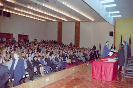 Entrega de diplomas Escuela Politécnica. Paraninfo. Noviembre de 1998
