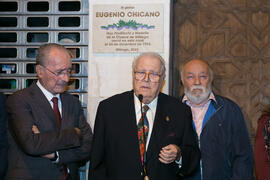 Inauguración de la placa conmemorativa de la Casa Natal de Eugenio Chicano. Málaga. Octubre de 2017