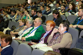 Asistentes al acto inaugural del 6º Congreso Internacional de Actividad Física Deportiva para Mayores. Escuela Técnica Superior de Ingeniería de Telecomunicaciones y de Informática. Marzo de 2015