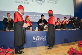 Investidura de Emilia Casas Baamonde como Doctora "Honoris Causa" por la Facultad de Derecho de la Universidad de Málaga. Paraninfo. Noviembre de 2022