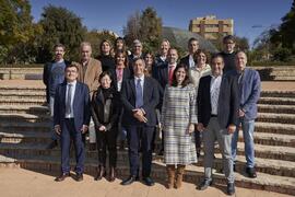 Equipo de Dirección de la Universidad de Málaga. Jardín Botánico. Enero de 2023