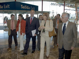 Llegada del ministro Jesús Caldera. 2º Congreso Internacional de Actividad Físico-Deportiva para Mayores de la Universidad de Málaga. Palacio de Ferias y Congresos de Málaga. Marzo de 2007