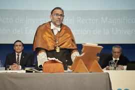 Toma de posesión de Juan Carlos Rubio Romero como nuevo Vicerrector de Estudiantes, Empleabilidad y Emprendimiento de la Universidad de Málaga. Paraninfo. Marzo de 2024