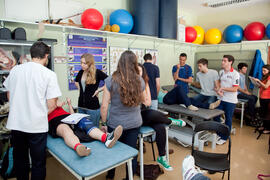 Prácticas de Fisioterapia. Escuela Universitaria de Ciencias de la Salud de la Universidad de Málaga. Paseo de Martiricos. Abril de 2013