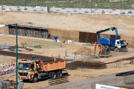 Construcción de la nueva Facultad de Psicología. Campus de Teatinos. Marzo de 2018