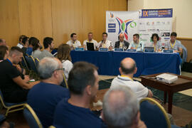 Acto para el sorteo del calendario de competición. Campeonato Europeo Universitario de Balonmano. Antequera. Julio de 2017