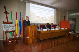 José Juan Benítez Rochel en el acto conmemorativo del 50 Aniversario de la Facultad de Económicas. Facultad de Ciencias Económicas y Empresariales. Octubre de 2015