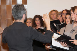 Coro Oficial de la Universidad de Málaga. Homenaje al personal que cumple 25 años de servicio en la UMA o jubilado. Paraninfo. Junio 2016