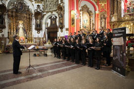 Concierto de Navidad de la Coral Sancti Petri homenaje a la Facultad de Económicas. Iglesia de los Mártires. Diciembre de 2015
