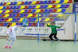 Partido Irán contra Bielorrusia. 14º Campeonato del Mundo Universitario de Fútbol Sala 2014 (FUTSAL). Antequera. Julio de 2014