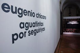 Exposición "Aguatintas por Seguiriyas", de Eugenio Chicano. Palacio Episcopal de Málaga. Enero de 2019
