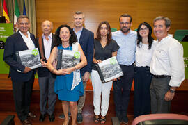 Presentación del coleccionable de Diario Sur "Estampas de Málaga 2". Edificio del Rectorado. Septiembre de 2016
