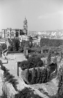 Málaga. Vistas de la Alcazaba. Septiembre de 1963