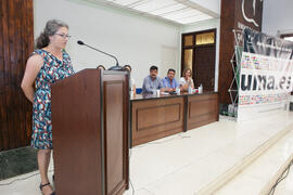 Intervención de Montserrat Pons. Graduación del alumnado del CIE de la Universidad de Málaga. Centro Internacional de Español. Julio de 2015