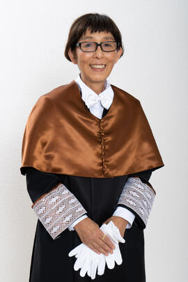 Retrato de Kazuyo Sejima previo a su investidura como Doctora "Honoris Causa" por la Escuela de Arquitectura de la Universidad de Málaga. Paraninfo. Octubre de 2019