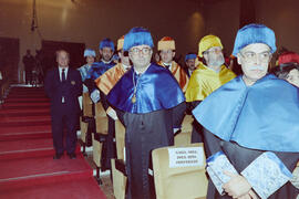 Investidura como Doctor "Honoris Causa" de D. Esteban Martín Rodríguez Cairo por la Universidad de Málaga. Paraninfo. Noviembre de 1999