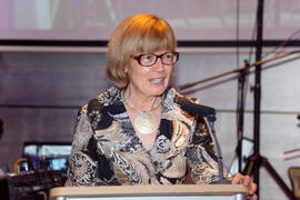 María Teresa Prieto. Acto en la cena del 3º Congreso Internacional de Actividad Físico-Deportiva para Mayores de la Universidad de Málaga. Hotel Barceló Málaga. Marzo de 2009