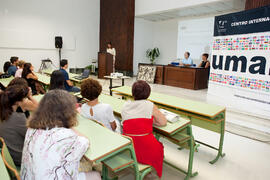 Intervención de Purificación Zayas. Graduación de los alumnos del CIE de la Universidad de Málaga. Centro Internacional de Español. Septiembre de 2014