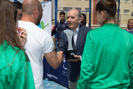 Entrega de trofeos. Campeonato de España Universitario de Pádel. Antequera. Abril de 2017