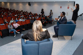 "Dialogando" con Ousman Umar. Facultad de Estudios Sociales y del Trabajo. Marzo de 2020
