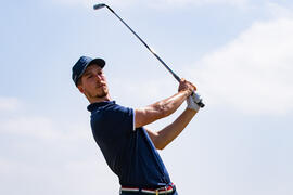Jugador de la Universidad de Málaga. Campeonato Europeo de Golf Universitario. Antequera. Junio de 2019