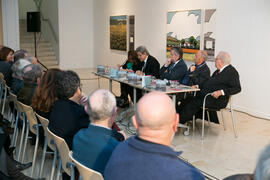 Mesa redonda. Exposición "Paisajes Andaluces" de Eugenio Chicano. Museo del Patrimonio Municipal. Febrero de 2017