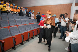 Momentos previos a la Apertura del Curso Académico 2016/2017 de la Universidad de Málaga. Salón de actos de la Escuela de Ingenierías Industriales. Septiembre de 2016