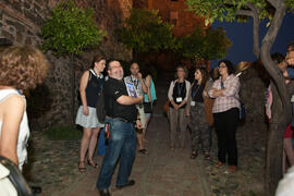 Visita nocturna tematizada a la Alcazaba. Olimpiada Española de Economía, Fase Nacional. Alcazaba de Málaga. Junio de 2015