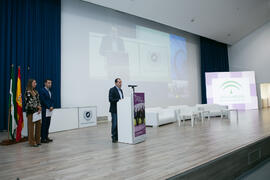 José Luis Ruiz Espejo. Inauguración del 7º Congreso Internacional de Actividad Física Deportiva para Mayores. Escuela Técnica Superior de Ingeniería de Telecomunicaciones y de Informática. Noviembre de 2017