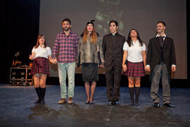 Ensayos para la Gala Inaugural de la XXIV edición de Fancine de la Universidad de Málaga. Teatro Cervantes. Noviembre de 2014