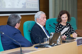Coloquio con Mario Vargas Llosa. Curso "La ciudad como arquetipo. Literatura, historia y arte. Europa y América". Edificio del Rectorado. Septiembre de 2018