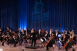 Concierto de Bandas Sonoras de la 30 edición de Fancine de la Universidad de Málaga. Auditorio de la Escuela Técnica de Ingeniería de Telecomunicaciones e Informática. Noviembre de 2020