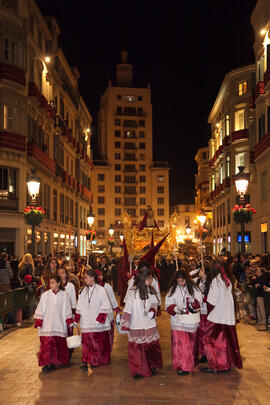 Estación de Penitencia de la Hermandad de los Estudiantes. Málaga. Marzo de 2013
