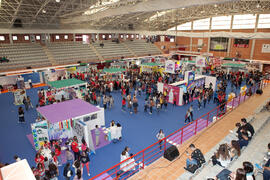 Inauguración de las Jornadas de Puertas Abiertas de la Universidad de Málaga. Complejo Polideportivo Universitario. Abril de 2015