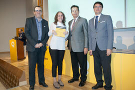 Entrega de becas. V Foro Arquia/Próxima 2016: Futuro Imperfecto. Paraninfo. Octubre de 2016