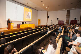 Ferran Ventura Blanch. Presentación del proyecto "Recolectores Urbanos Editorial". V Foro Arquia/Próxima 2016: Futuro Imperfecto. Paraninfo. Octubre de 2016