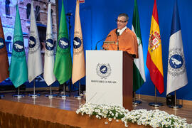 Discurso de investidura de Bernardo Quintero como Doctor "Honoris Causa" por la Universidad de Málaga. Paraninfo. Marzo de 2025