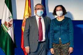 Toma de posesión de María Marcos Cobaleda como nueva profesora titular del Área de Historia del Arte de la Universidad de Málaga. Paraninfo. Diciembre de 2021
