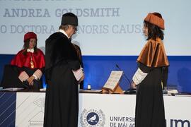 Investidura de Andrea Goldsmith como doctora "Honoris Causa" por la Escuela Técnica Superior de Ingeniería de Telecomunicación de la Universidad de Málaga. Paraninfo. Octubre de 2024
