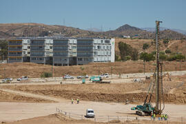 Obras de la nueva Facultad de Turismo. Campus de Teatinos. Junio de 2021